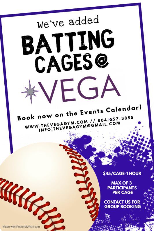 Flyer for the batting cages
